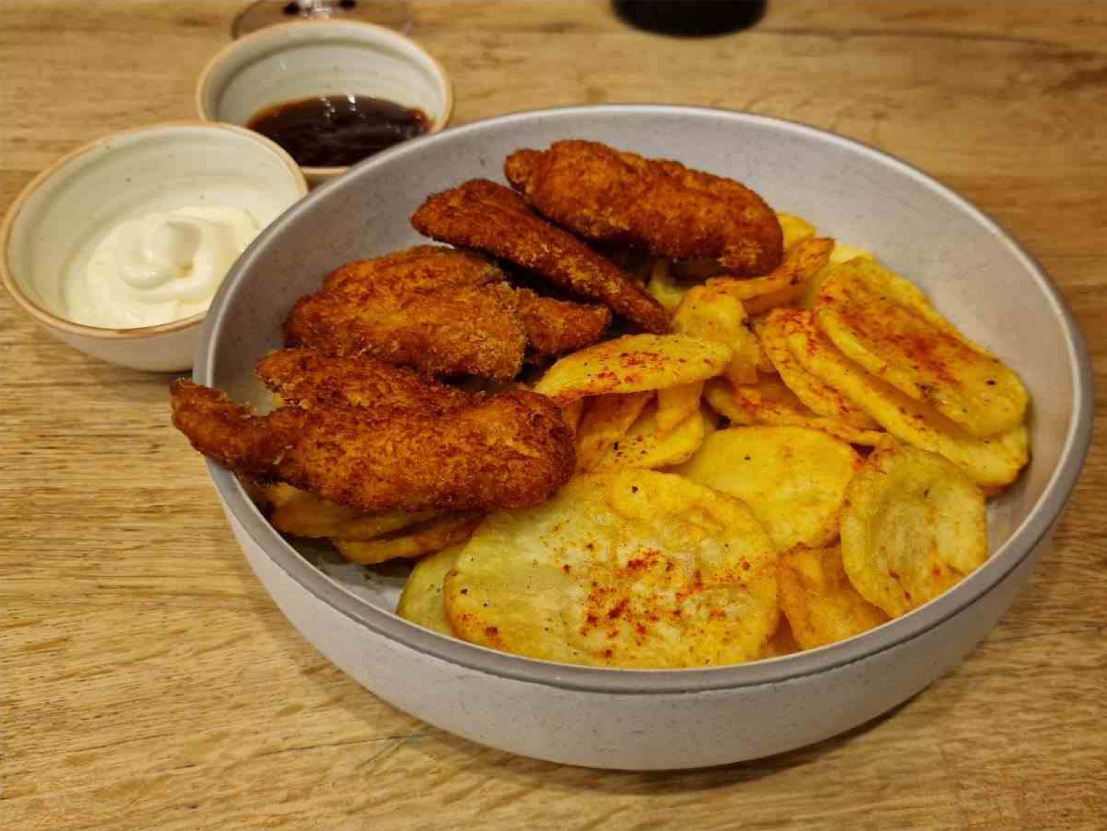 ΤΗΓΑΝΗΤΟ ΚΟΤΟΠΟΥΛΟ ΠΑΝΕ / Πατάτες τηγανητές